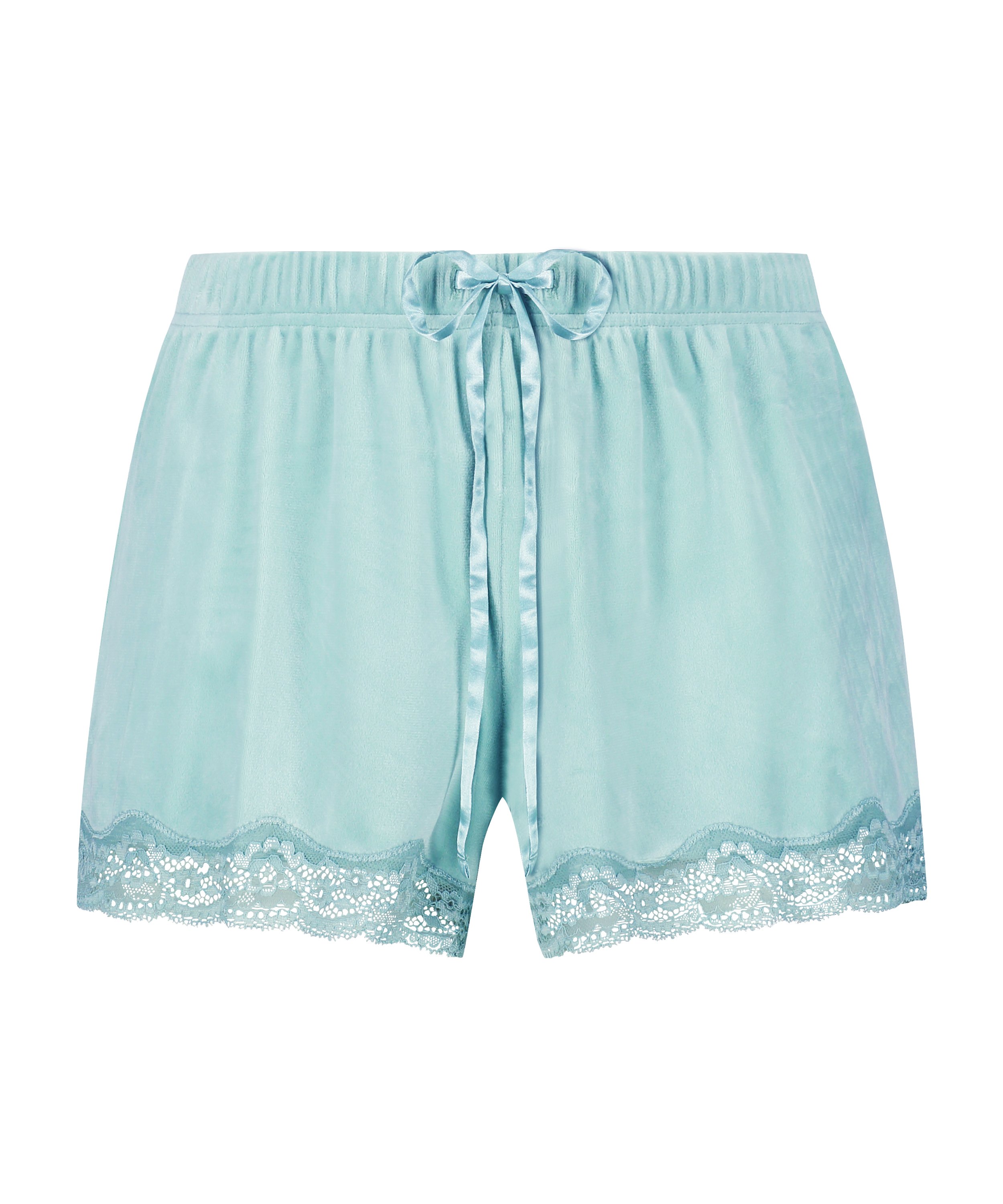 Shorts Velours Lace, Groen, main