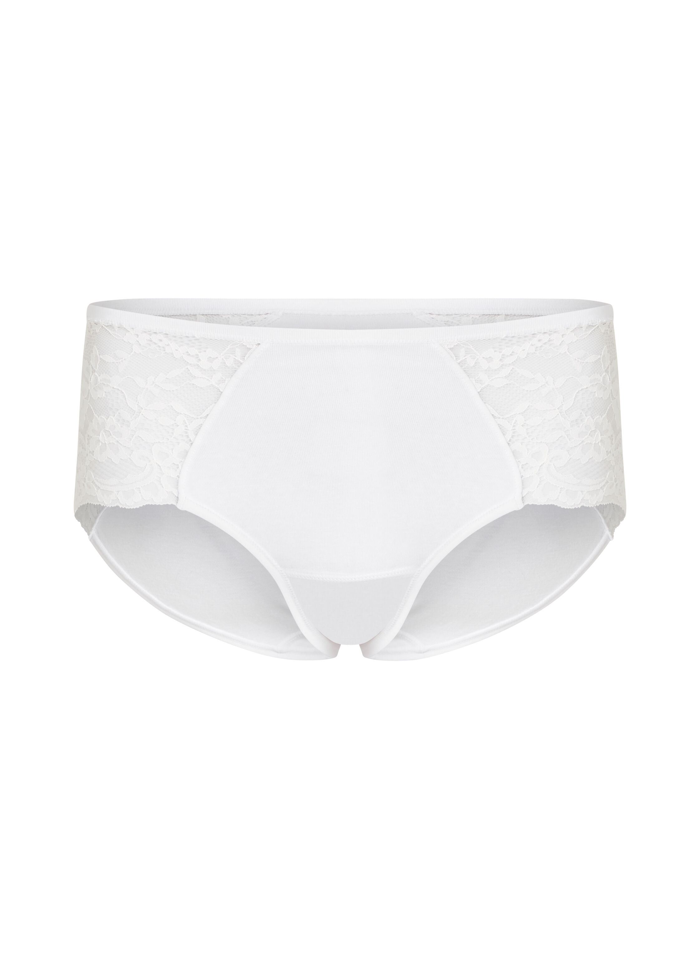 Combinaison en dentelle longueur midi, Blanc