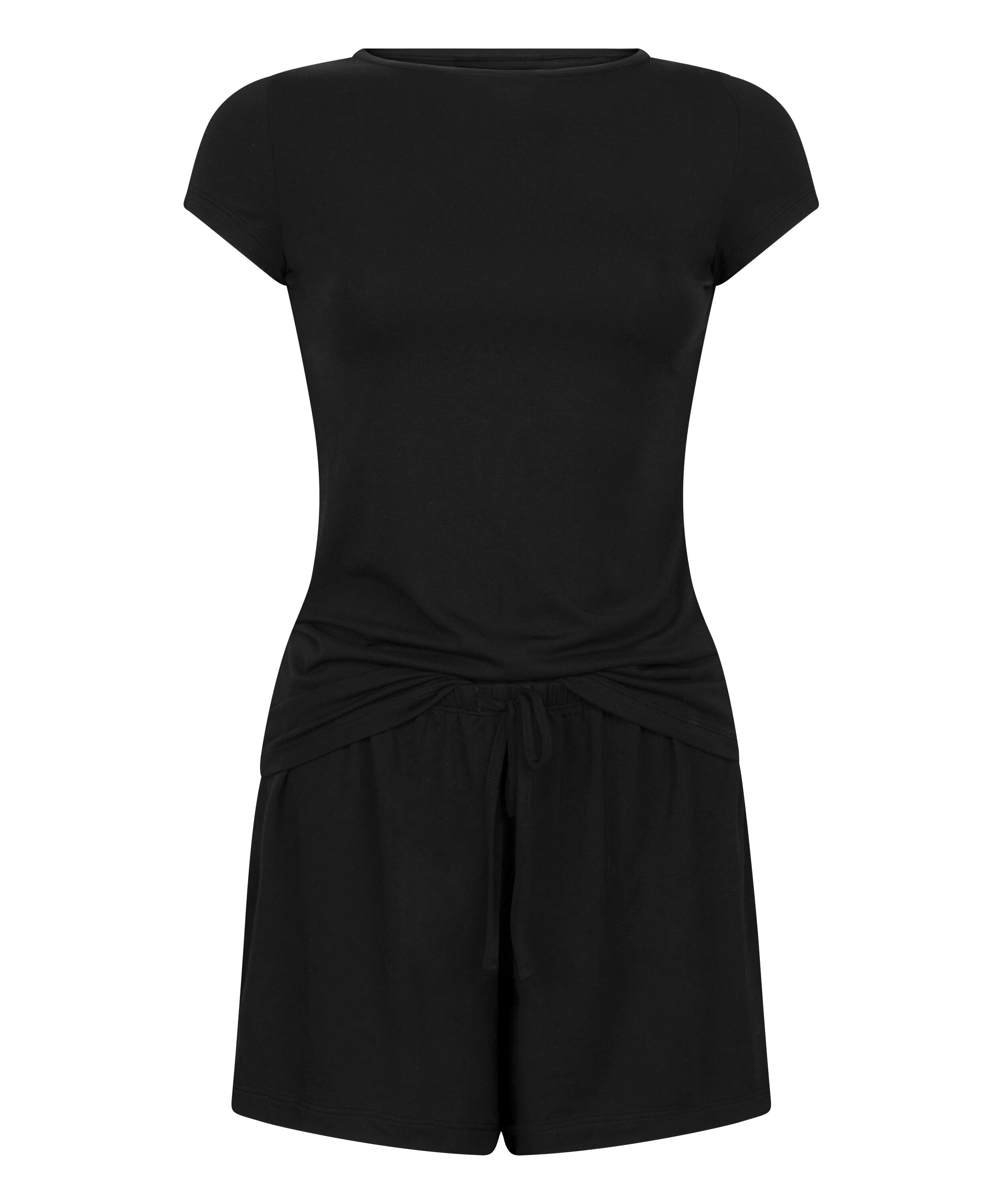 Jersey pyjamaset, Zwart