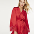 Kimono Lace Satin, Rouge