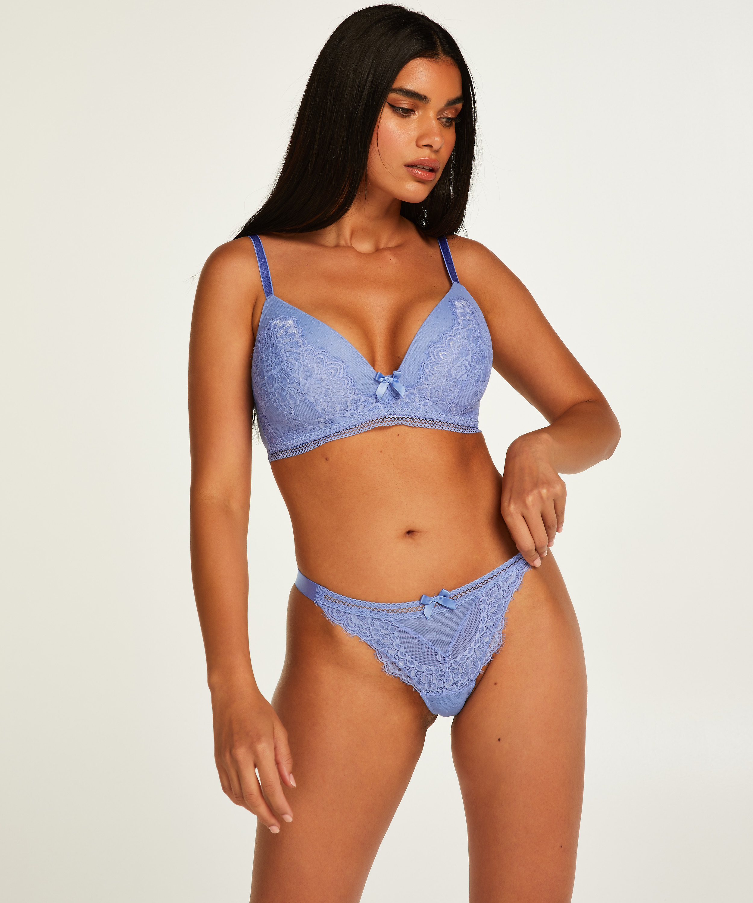 Soutien-gorge préformé sans armature Bessie, Bleu, main