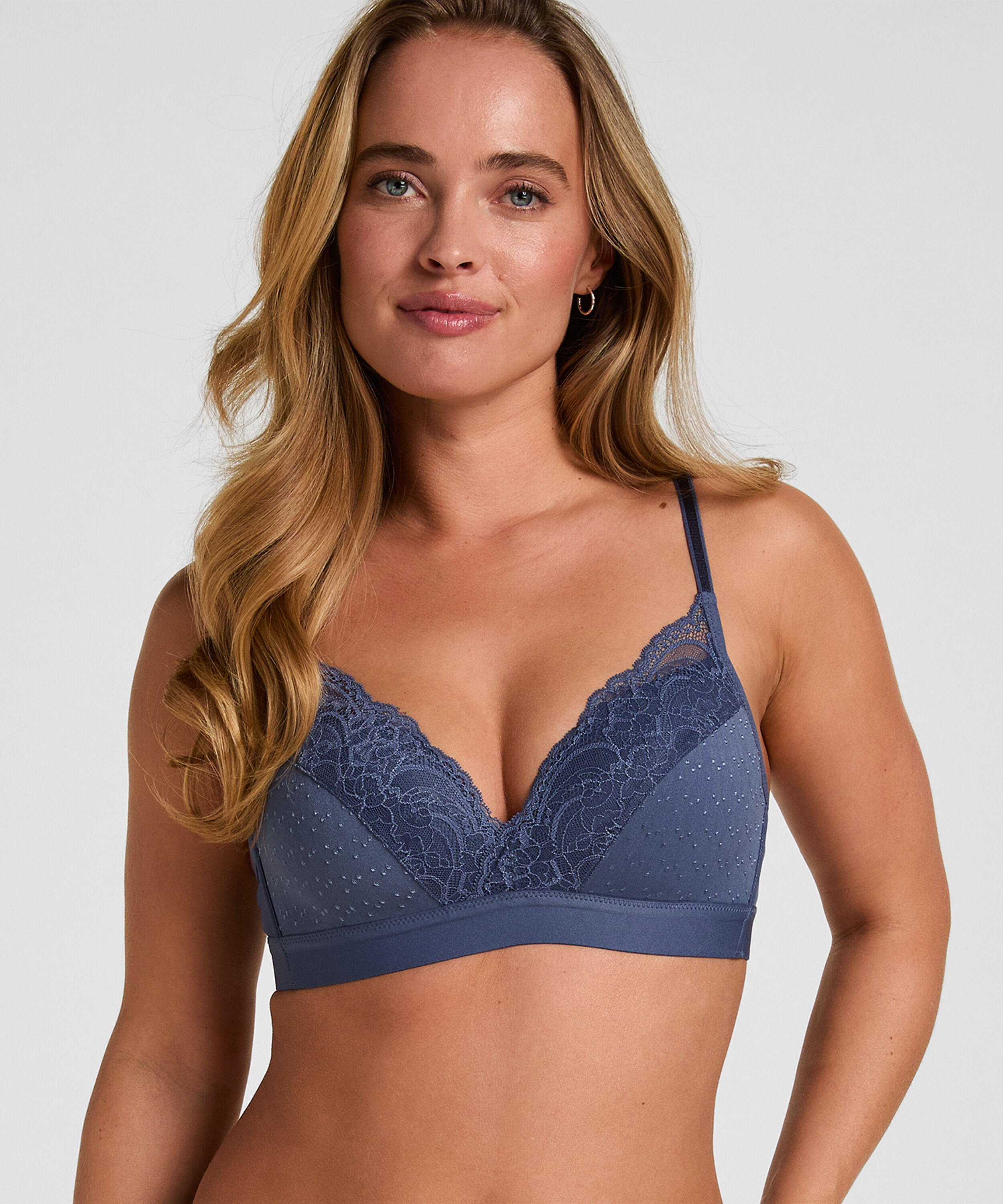 Voorgevormde bh zonder beugel Sophie, Blauw