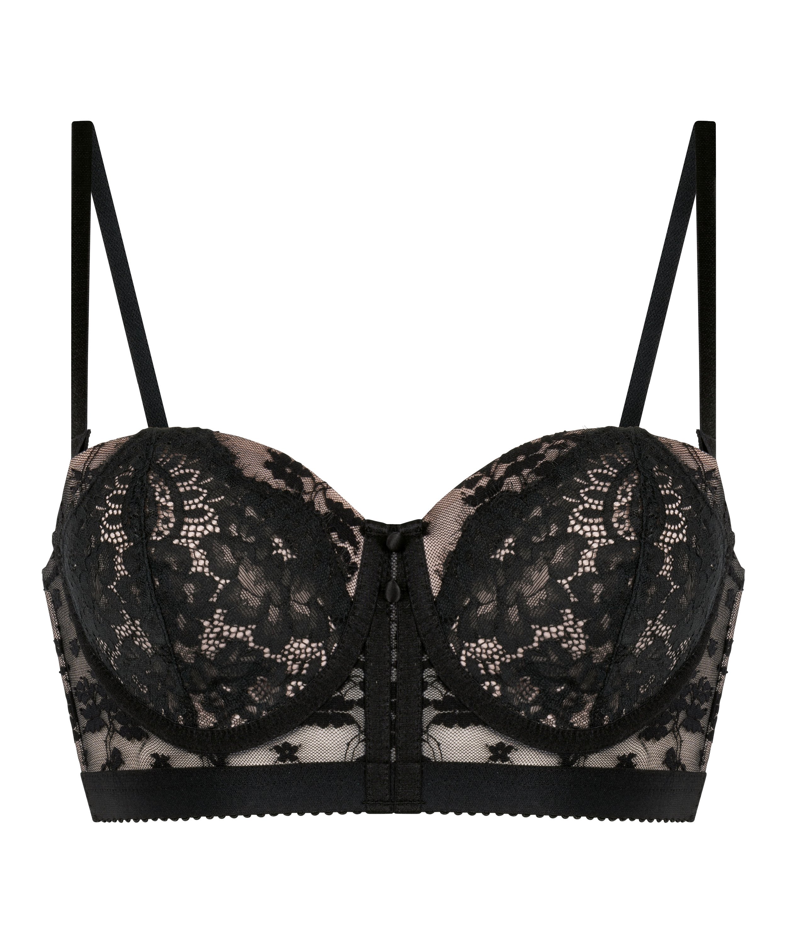 Soutien-gorge non-rembourr&eacute; &agrave; armatures Chelsey, Noir, main