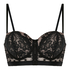 Soutien-gorge non-rembourr&eacute; &agrave; armatures Chelsey, Noir