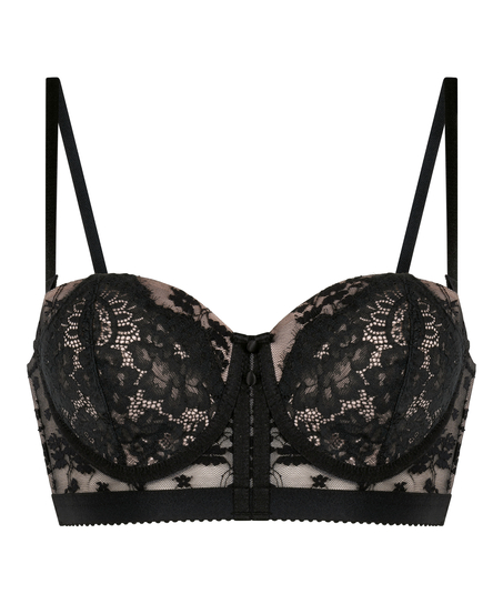 Soutien-gorge non-rembourr&eacute; &agrave; armatures Chelsey, Noir