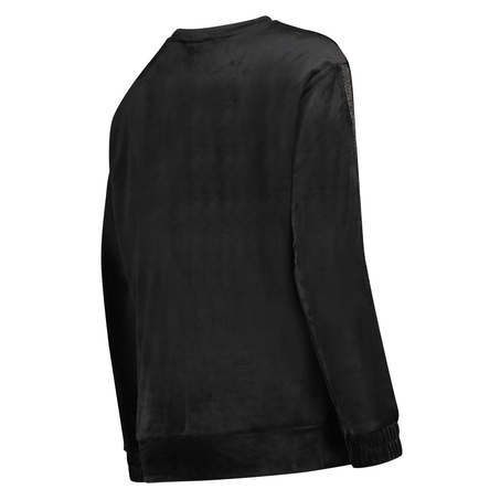 Top de grossesse en velours Shimmer, Noir