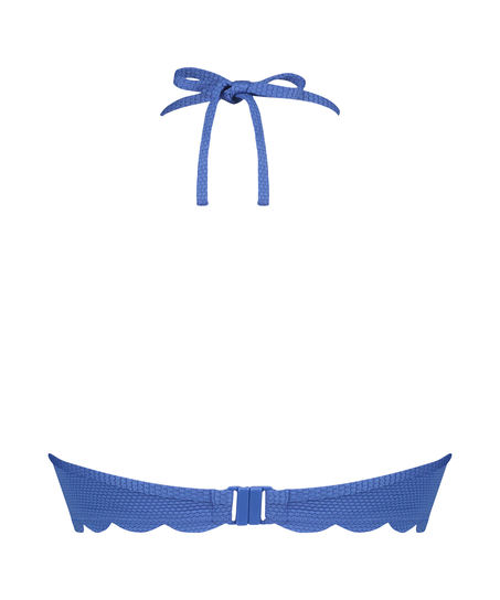 Haut de bikini préformé à armatures Scallop, Bleu