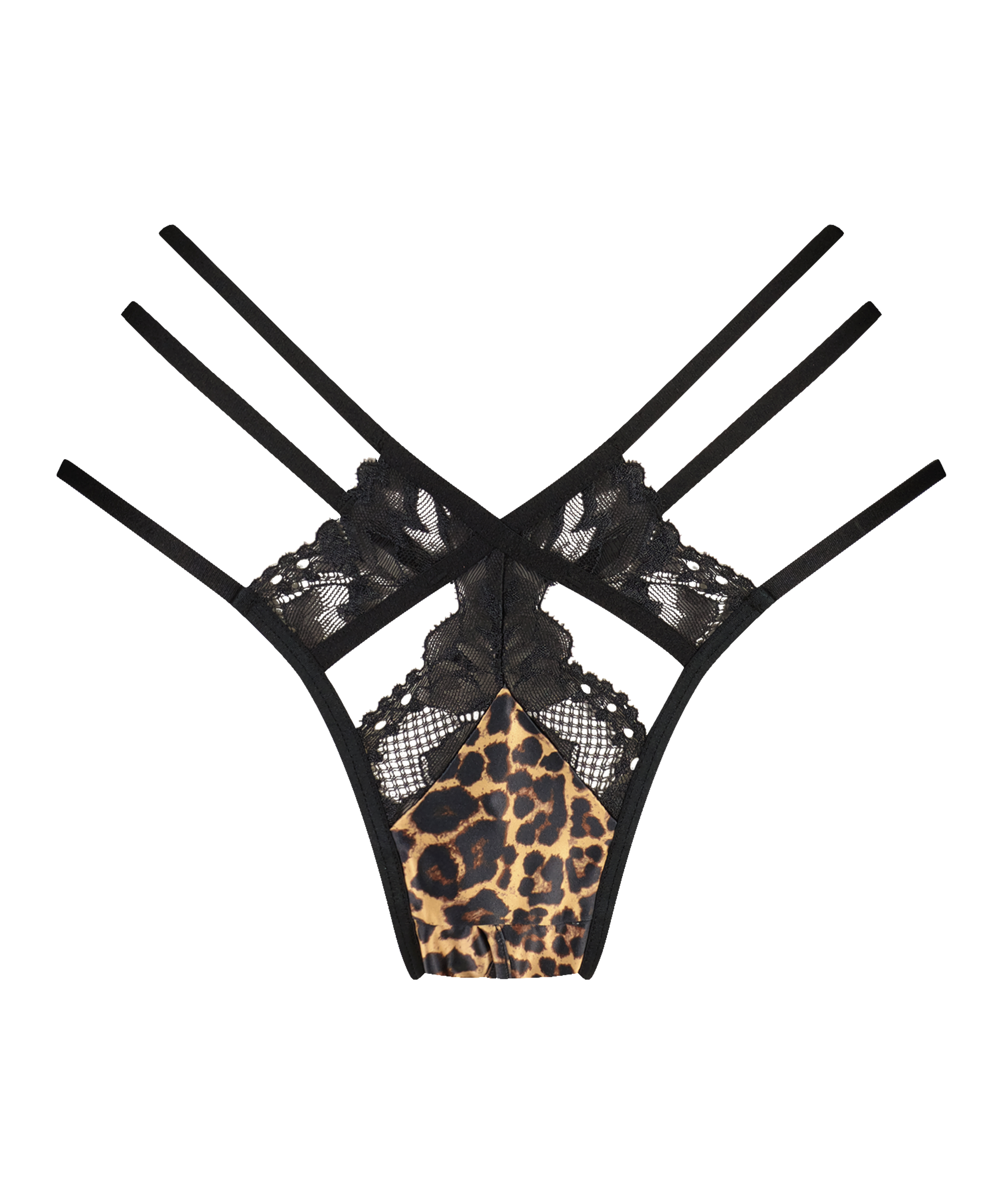 Brazilian met open kruis Ellie, Zwart, main