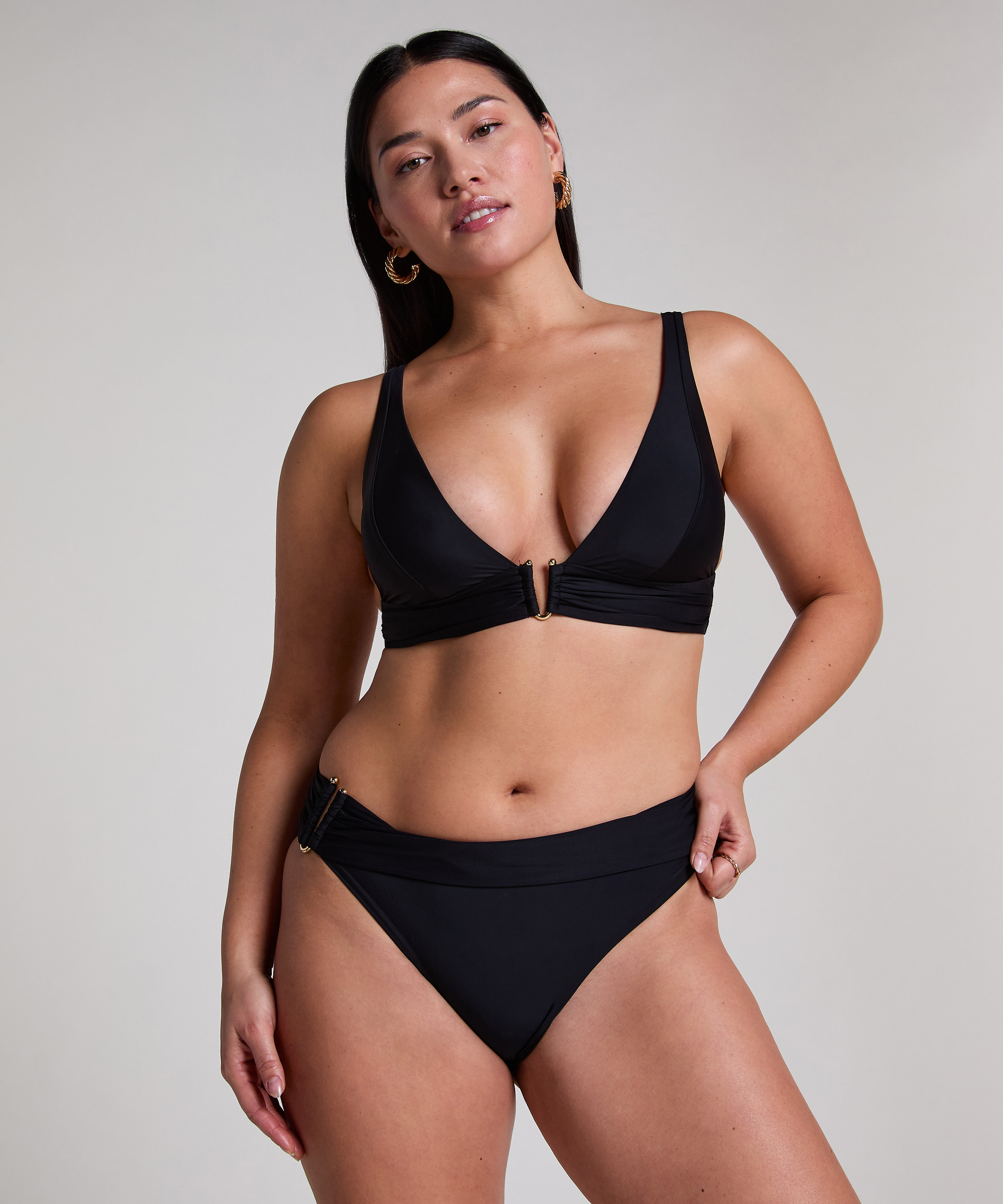 Triangel bikinitop Luna, Zwart, main