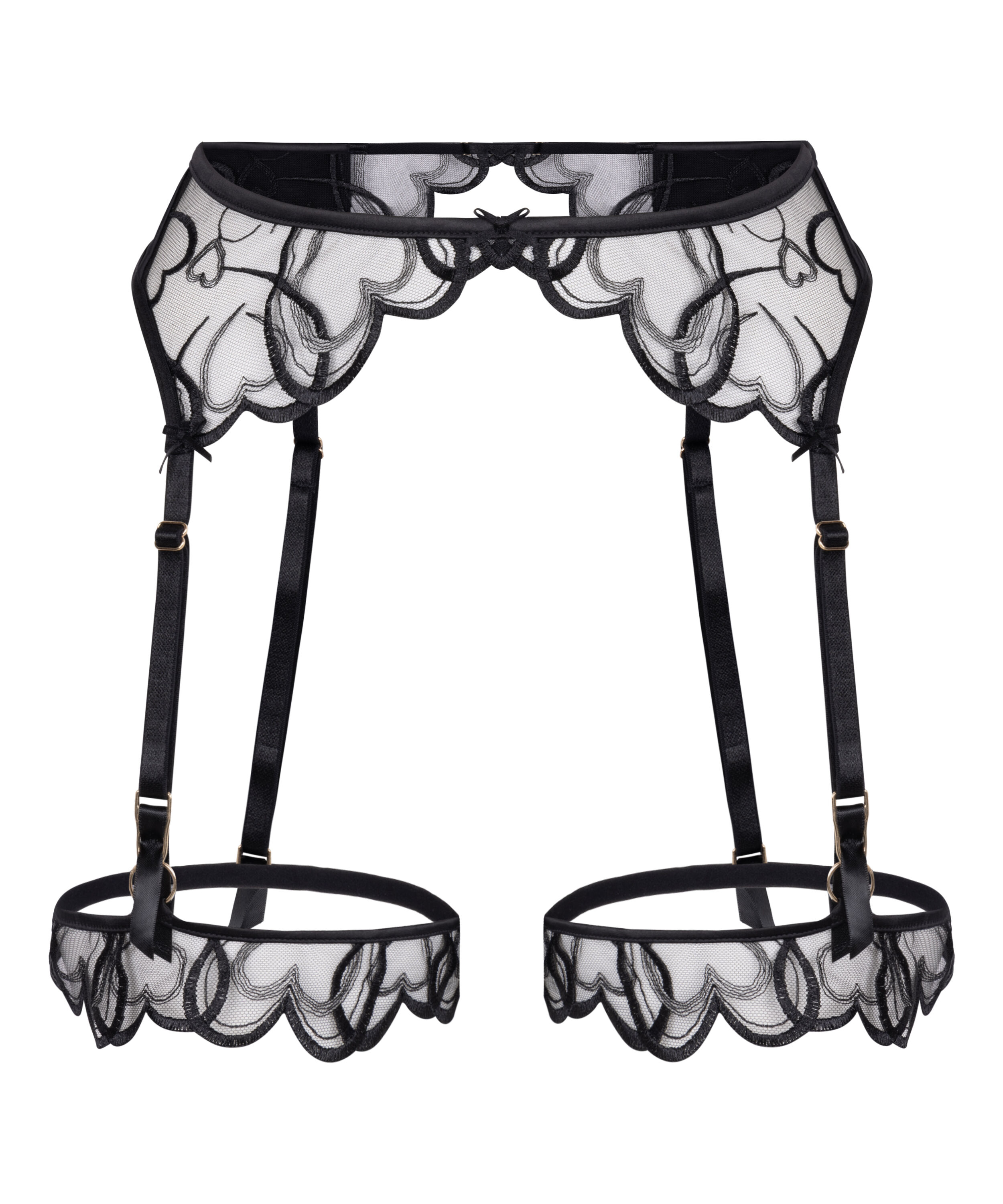 Porte-jarretelles Olivia, Noir