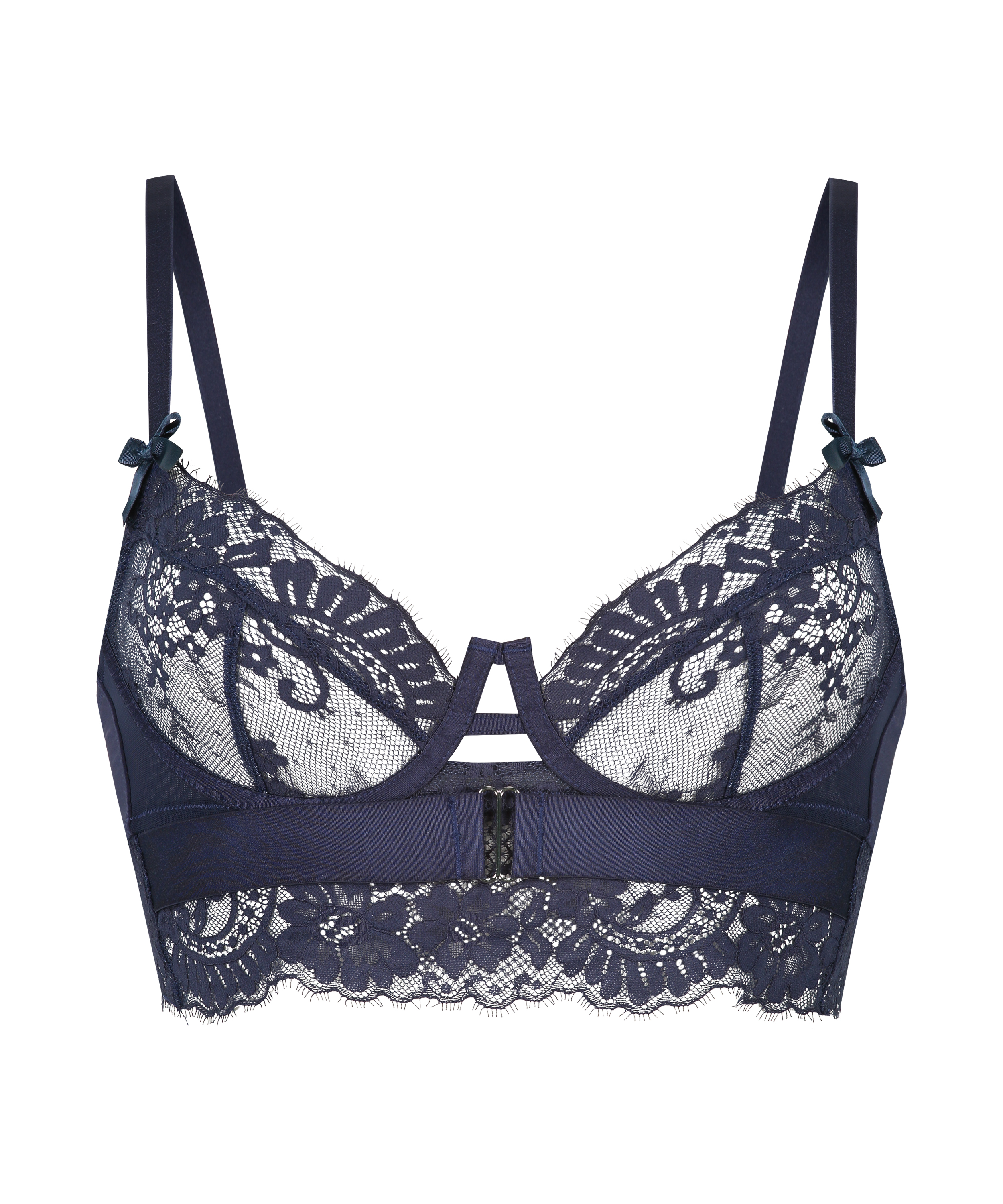 Soutien-gorge bustier à armatures non préformé Blossom, Bleu, main