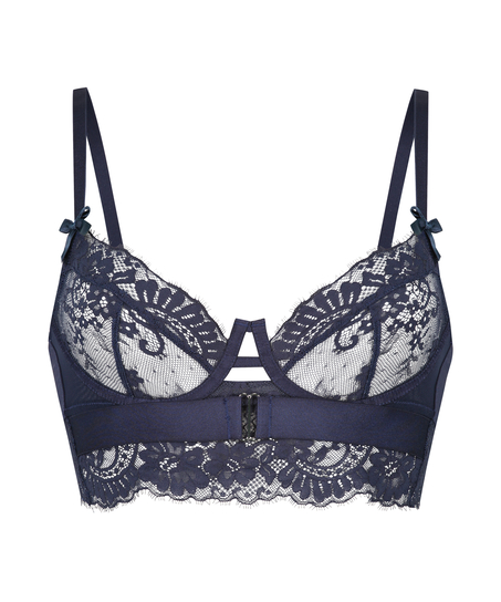 Soutien-gorge bustier à armatures non préformé Blossom, Bleu