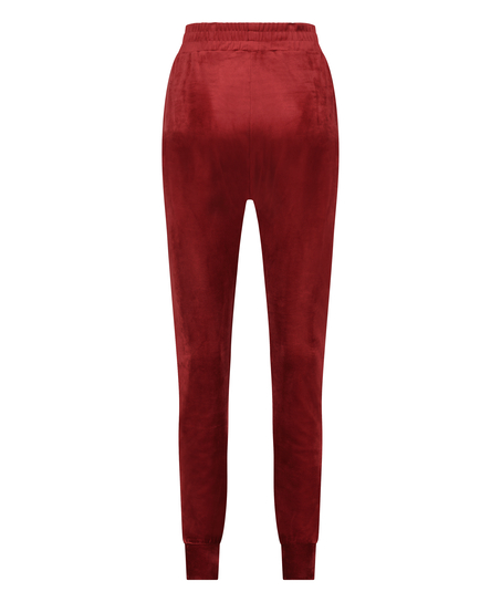 Joggingbroek Velours, Rood