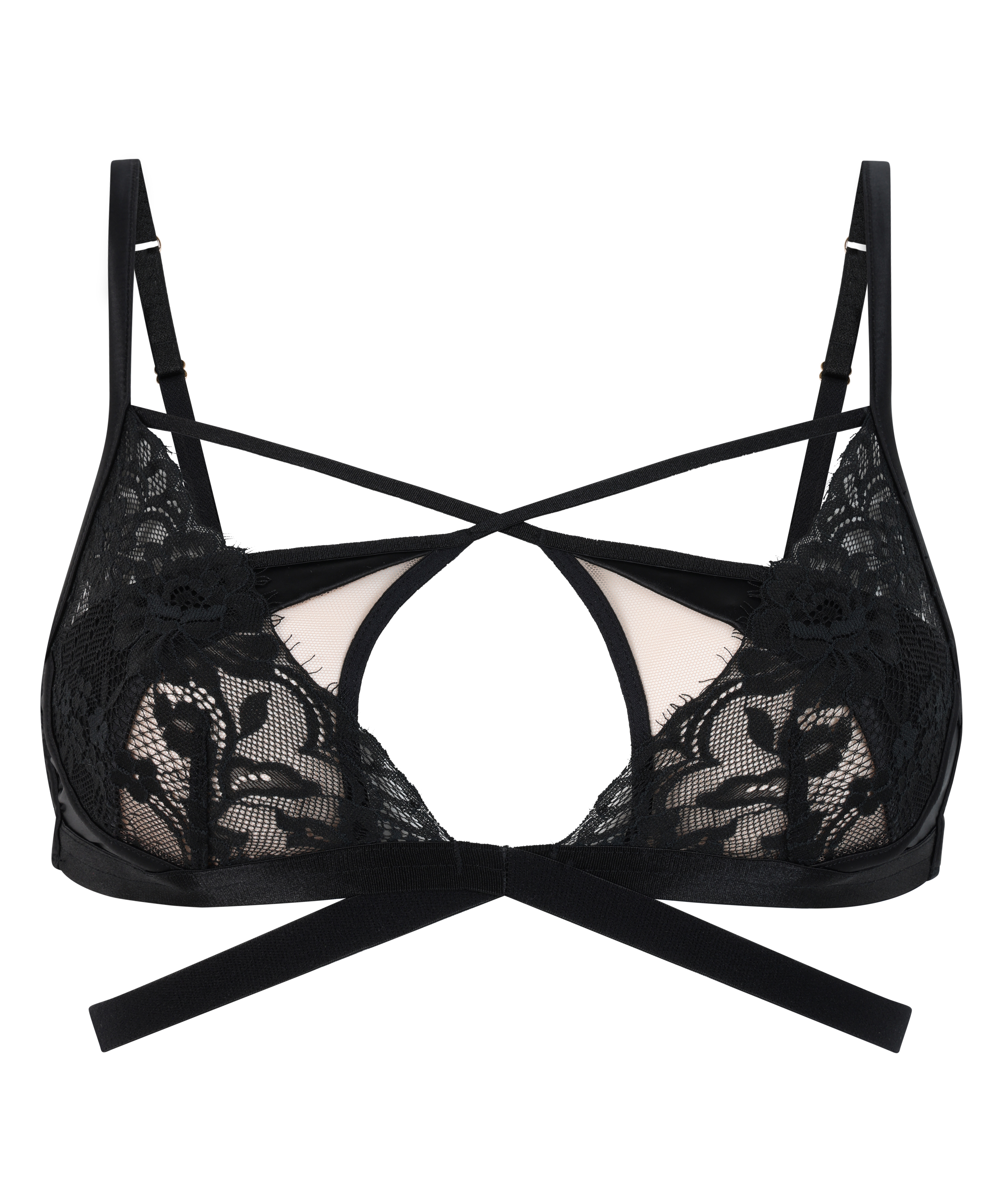 Brassière Nisha, Noir, main