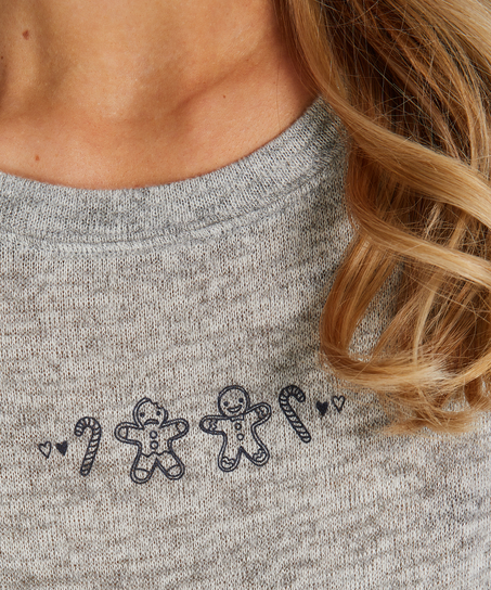 Coffret cadeau Pyjama long Jersey, Gris