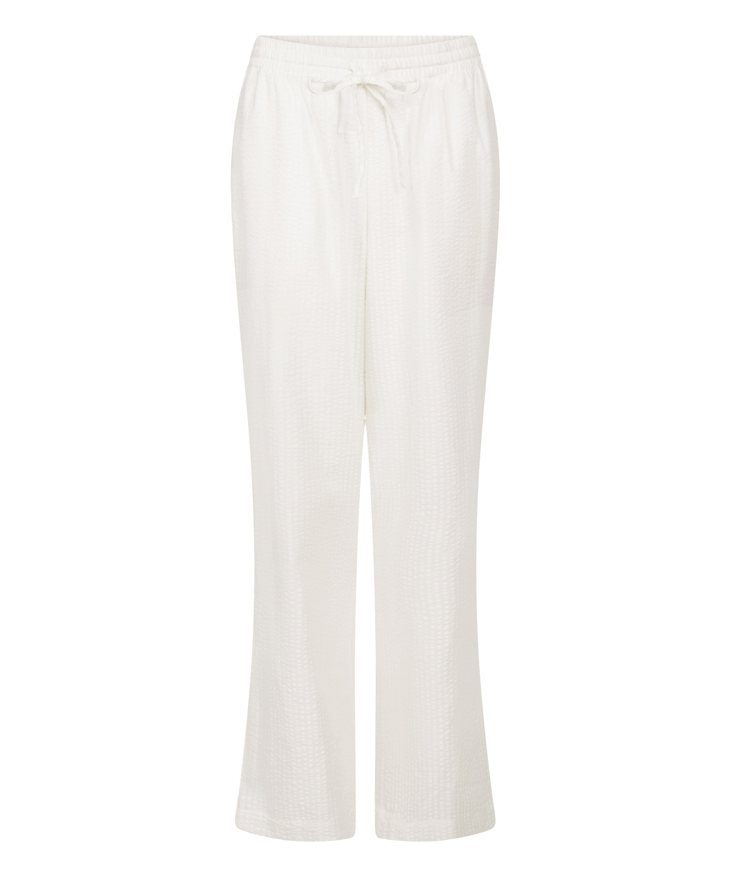 Pantalon de pyjama Coton Seersucker, Blanc