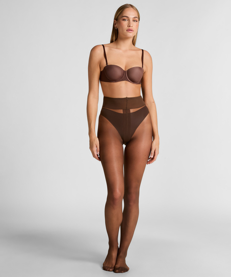 Collants 15 Deniers Seconde Peau, Brun
