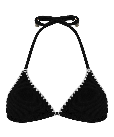 Triangel bikinitop Kenya, Zwart