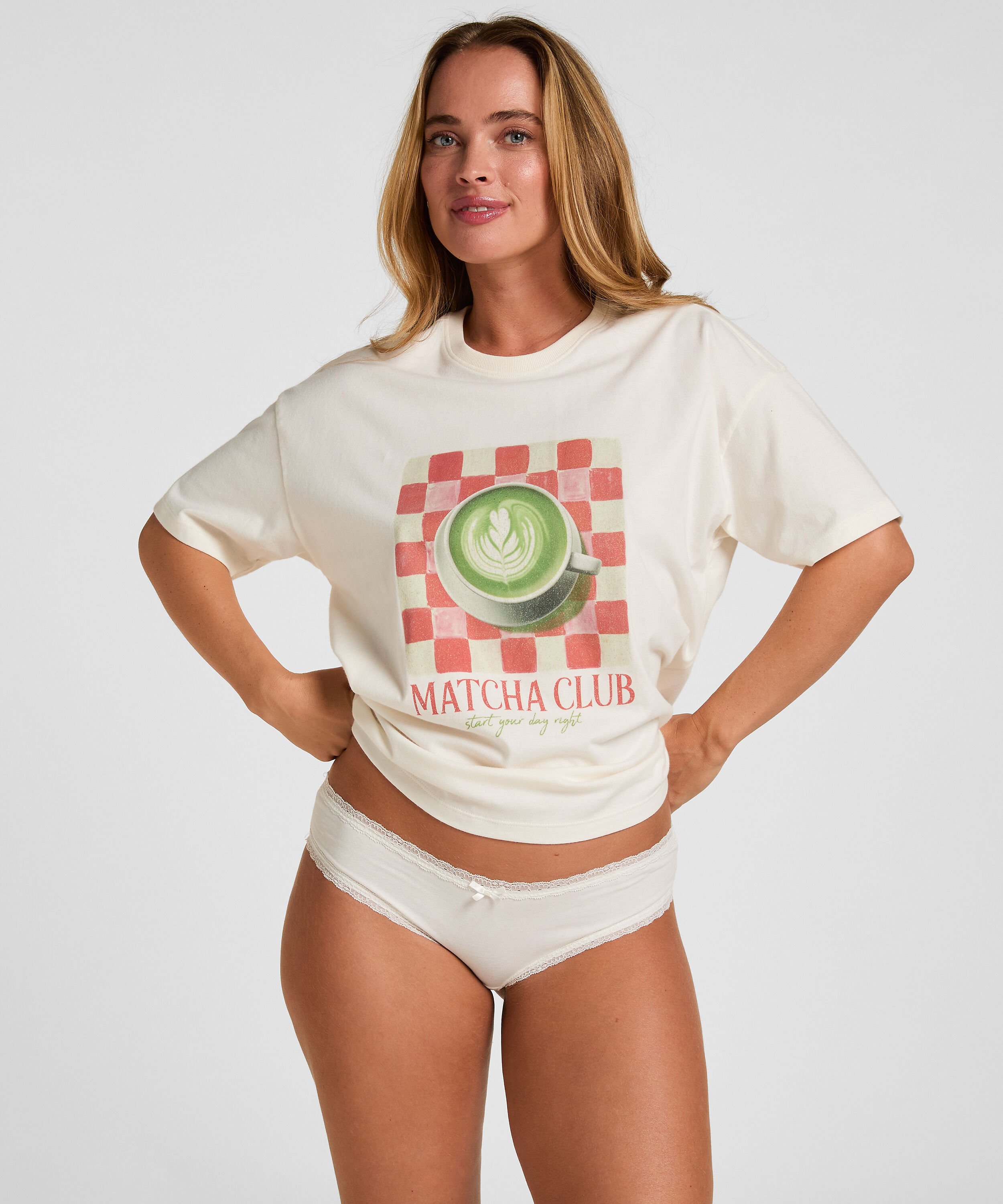 T-shirt avec Imprimé, Blanc