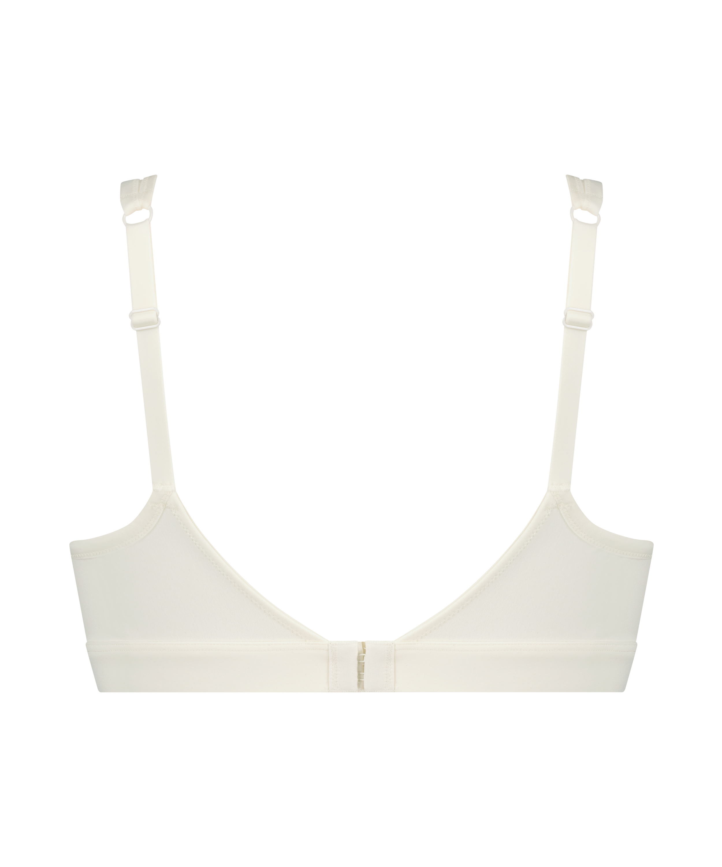 Soutien-gorge rembourré sans armatures en maille, Blanc, main