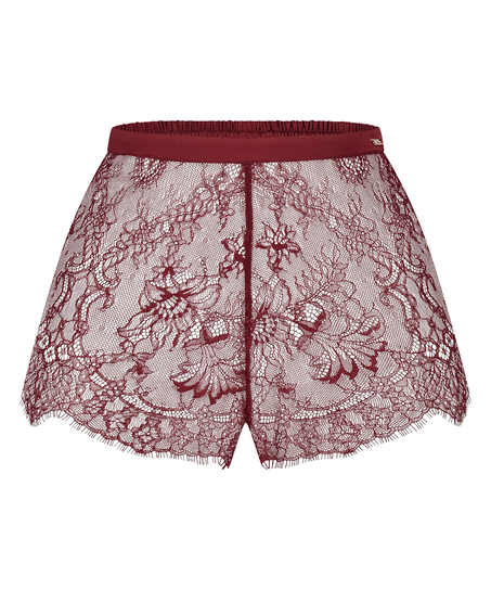 Shorts Lace Delphine, Rood