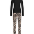 Pyjama set Daisy, Zwart