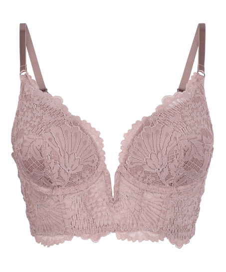 Soutien-gorge &agrave; armatures rembourr&eacute; longline Essie, Pourpre