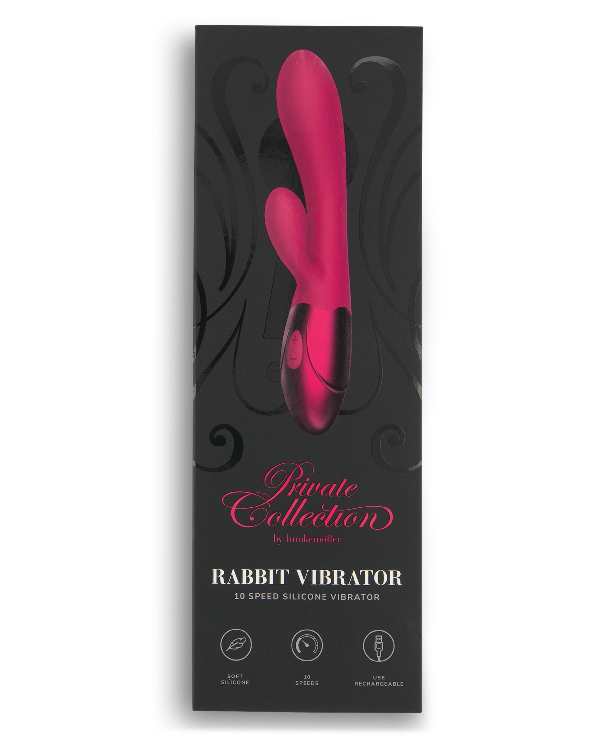 Vibromasseur Private Rabbit, Rose, main