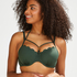 Haut de bikini &agrave; armatures pr&eacute;form&eacute; Scallop Glam, Vert