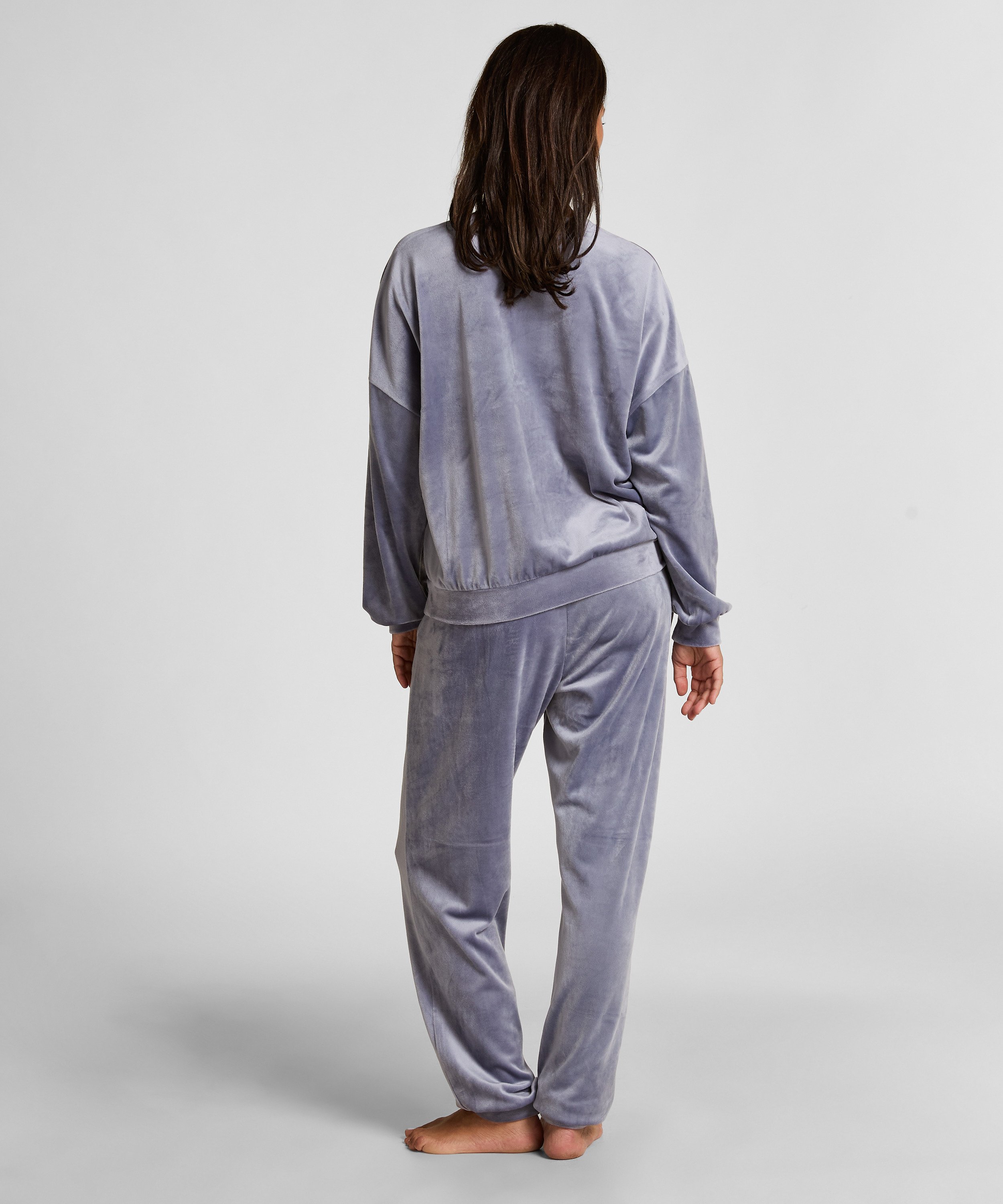 Velours Top, Blauw, main