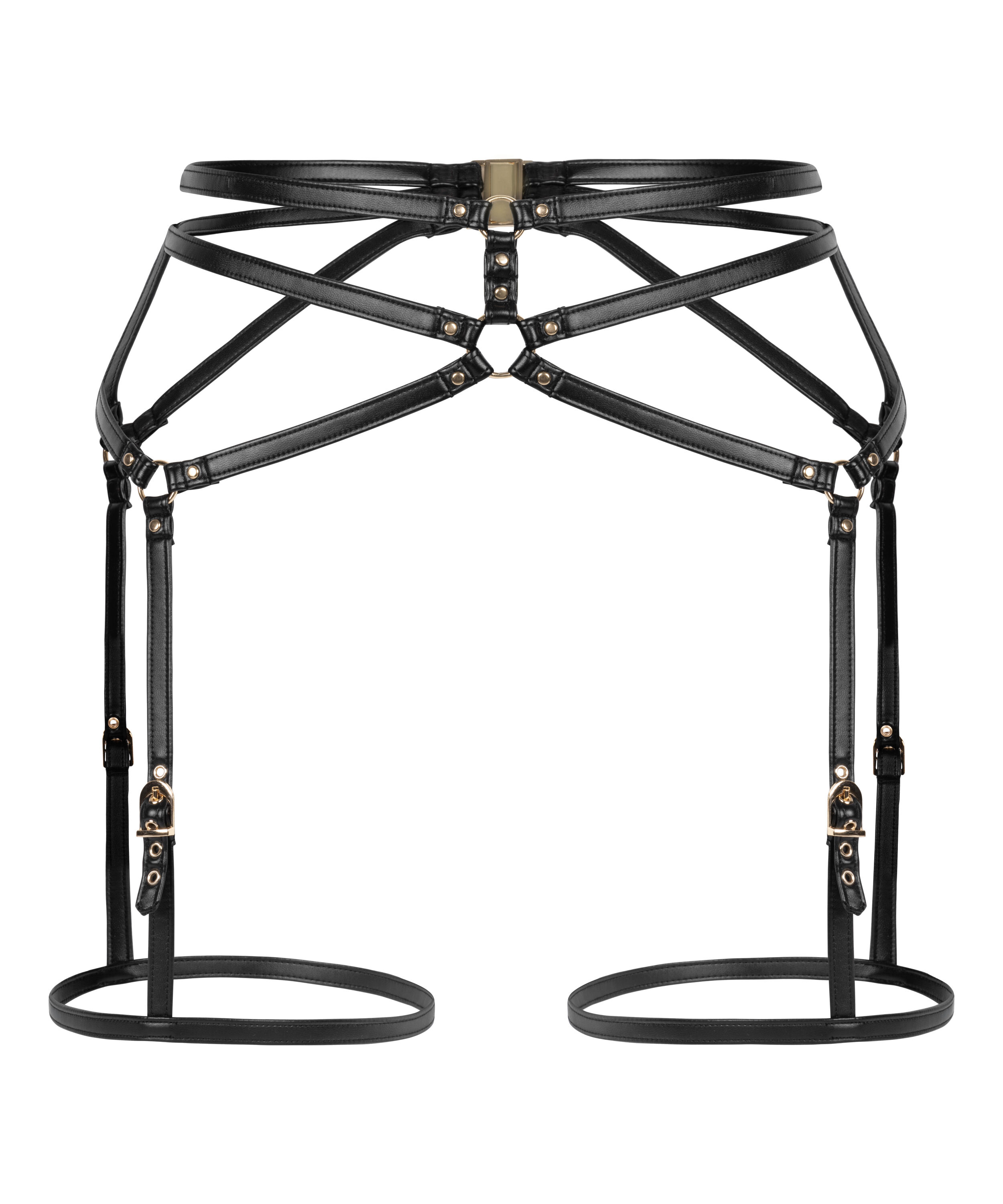 Gu&ecirc;pi&egrave;re en similicuir, Noir