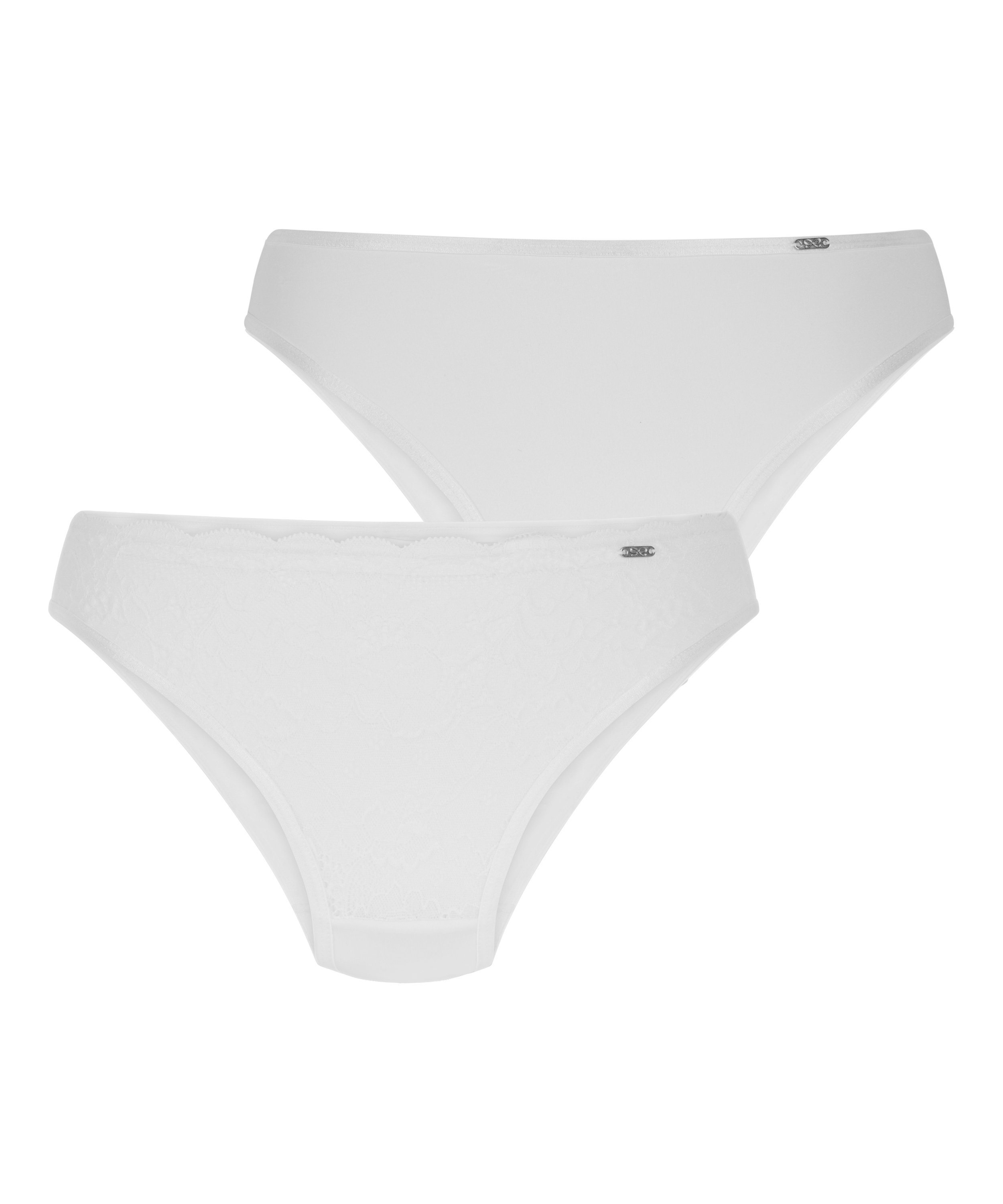 Lot de 2 slips Angie, Blanc, main