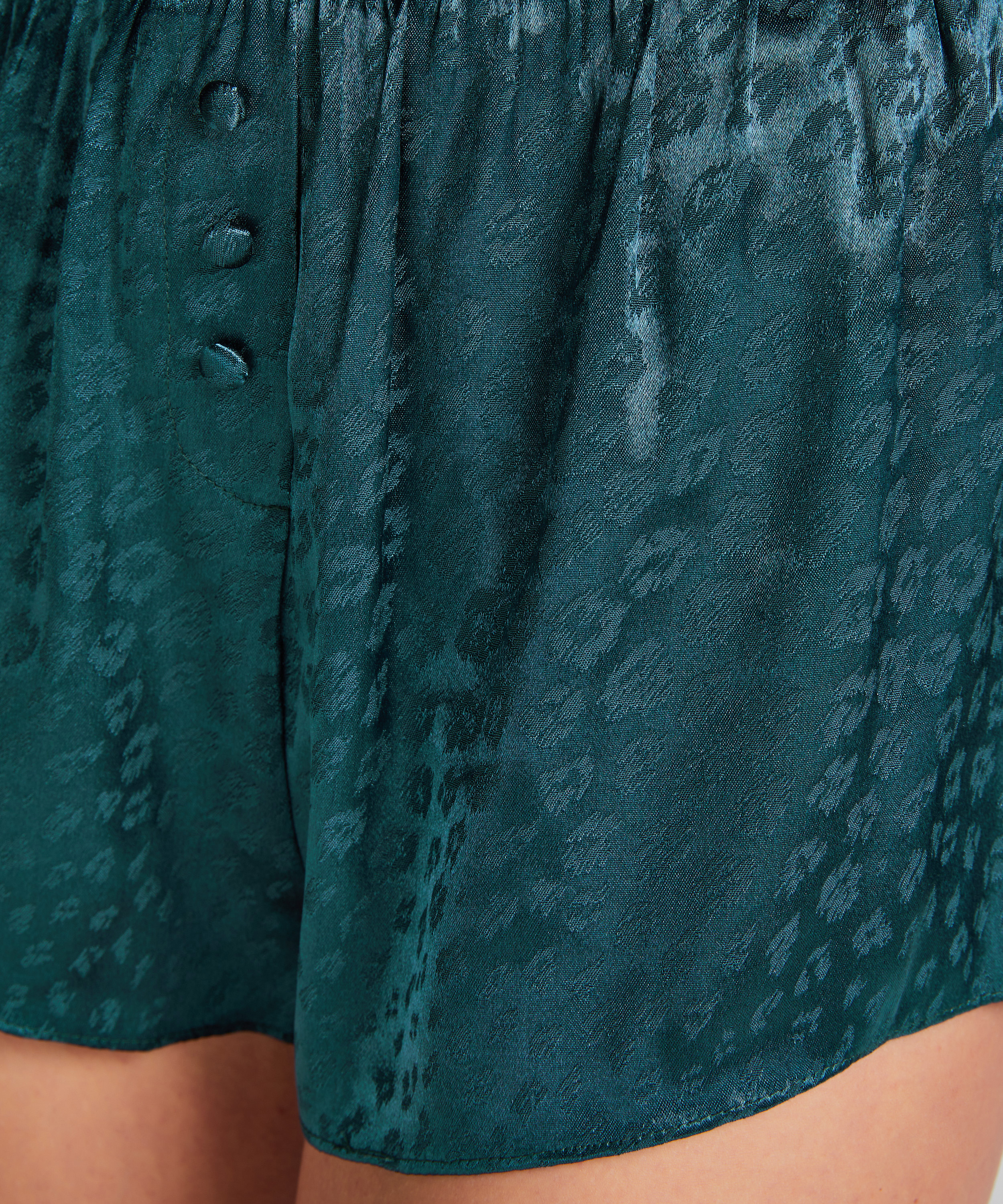 Shorts Leopard, Blauw, main