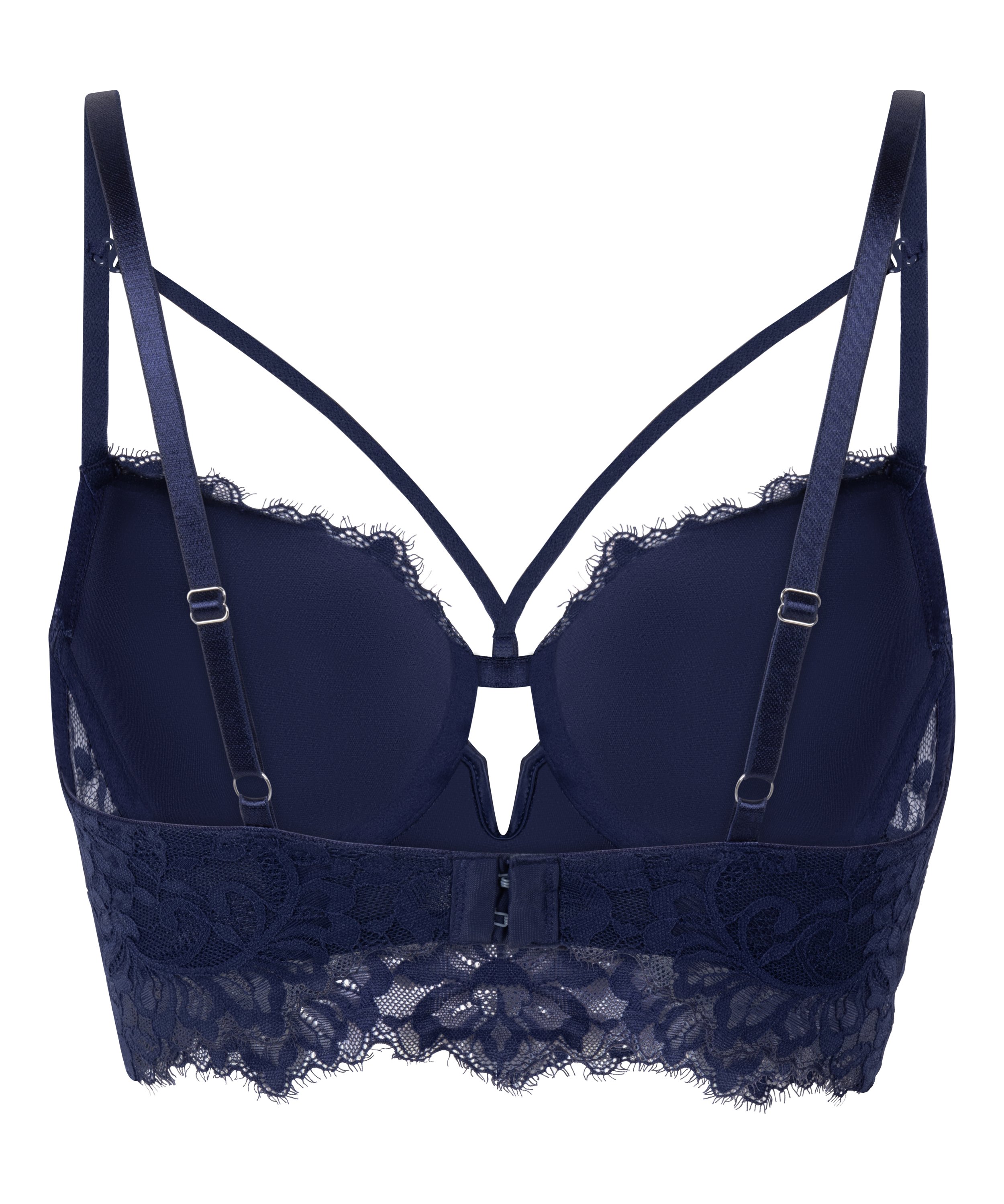 Voorgevormde longline beugel bh Isabella, Blauw, main