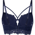 Voorgevormde longline beugel bh Isabella, Blauw