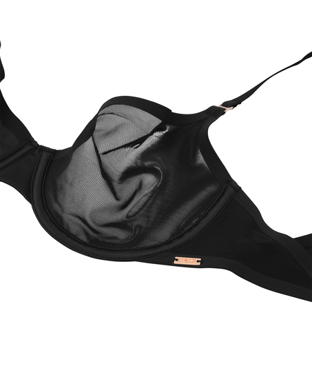 Soutien-gorge non-rembourr&eacute; &agrave; armatures Essential, Noir