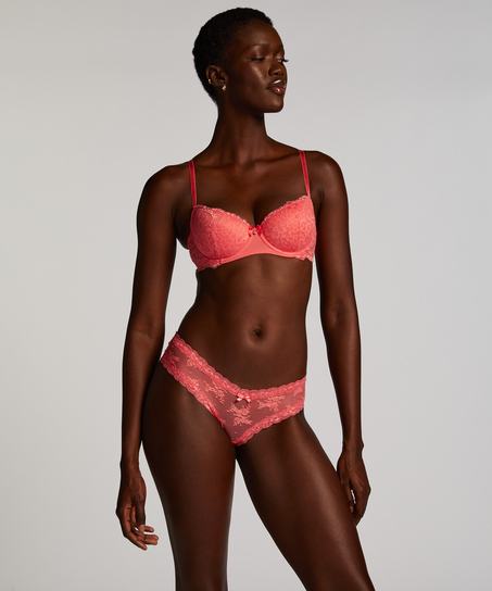 Brazilian V-shape mesh, Roze
