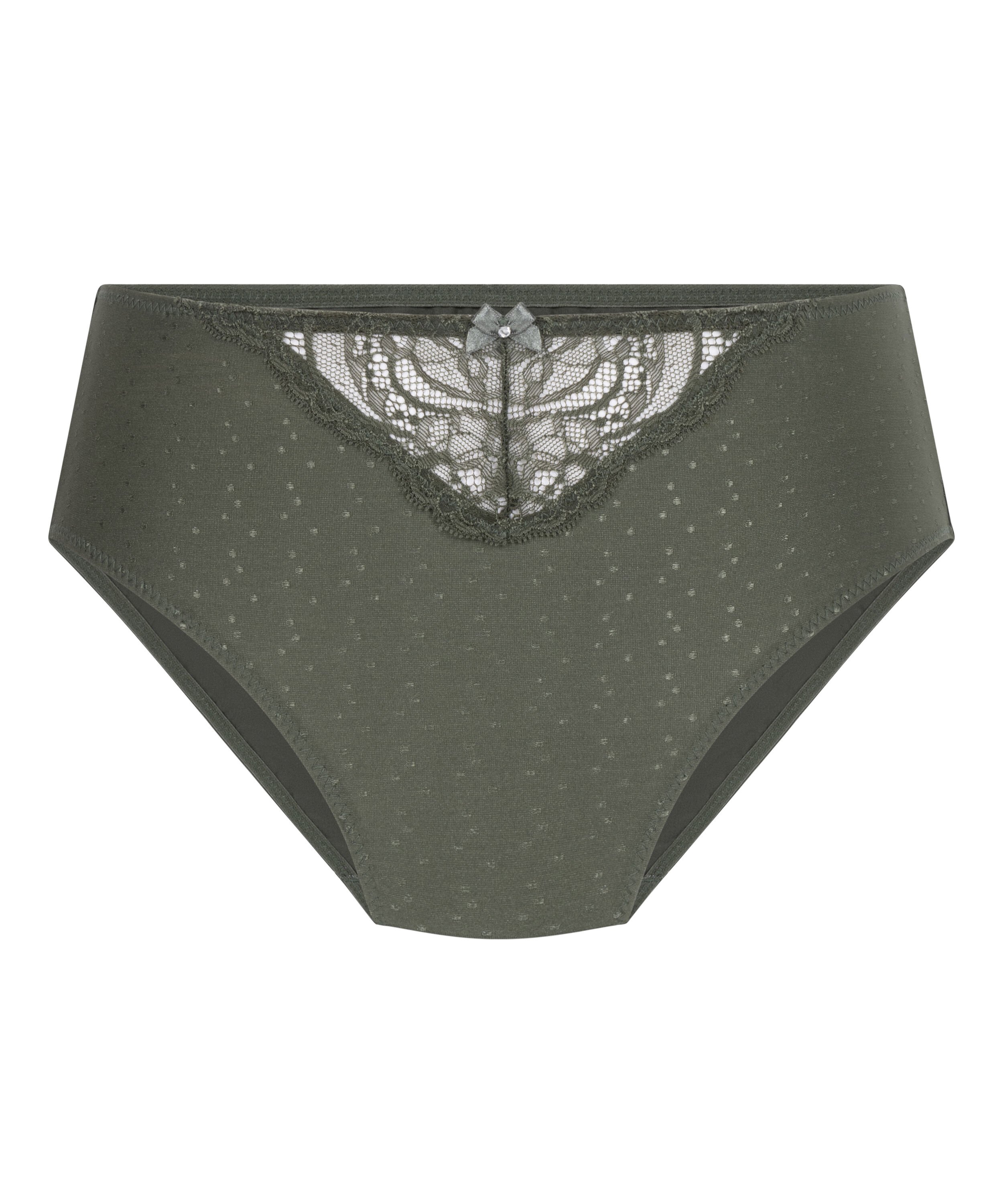 Slip taille haute Sophie, Vert