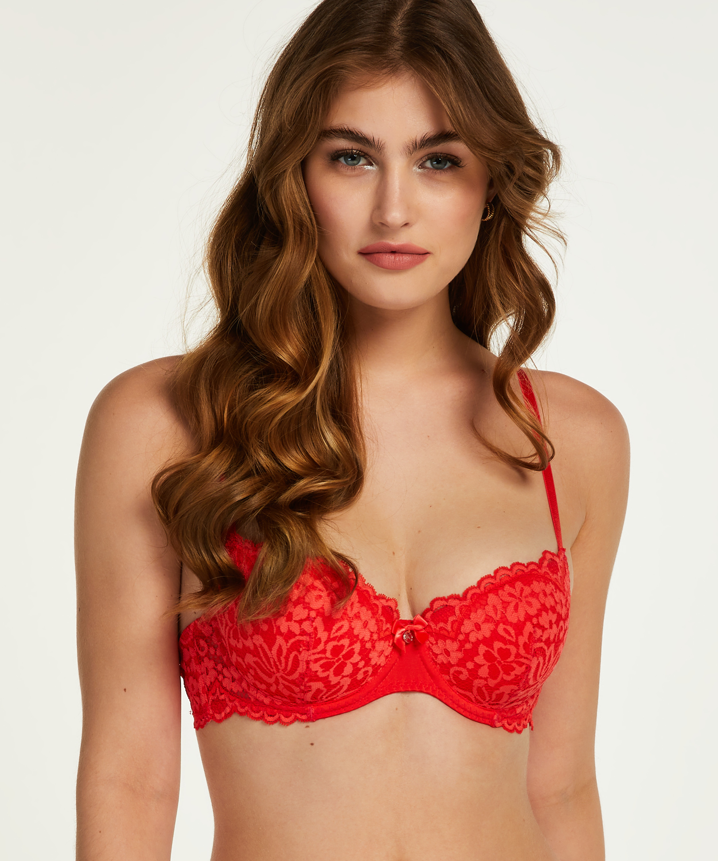 Soutien-gorge &agrave; armatures pr&eacute;form&eacute; Rose, Rouge, main