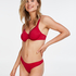 Soutien-gorge à armatures non-préformé Satin fleece, Rouge