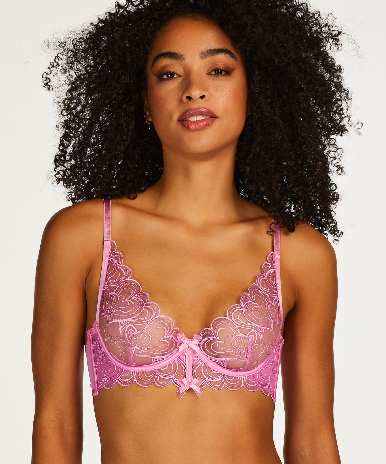 Soutien-gorge &agrave; armatures non-pr&eacute;form&eacute; Esme, Rose, main