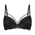 Soutien-gorge maximiseur préformé à armatures Bijou, Noir