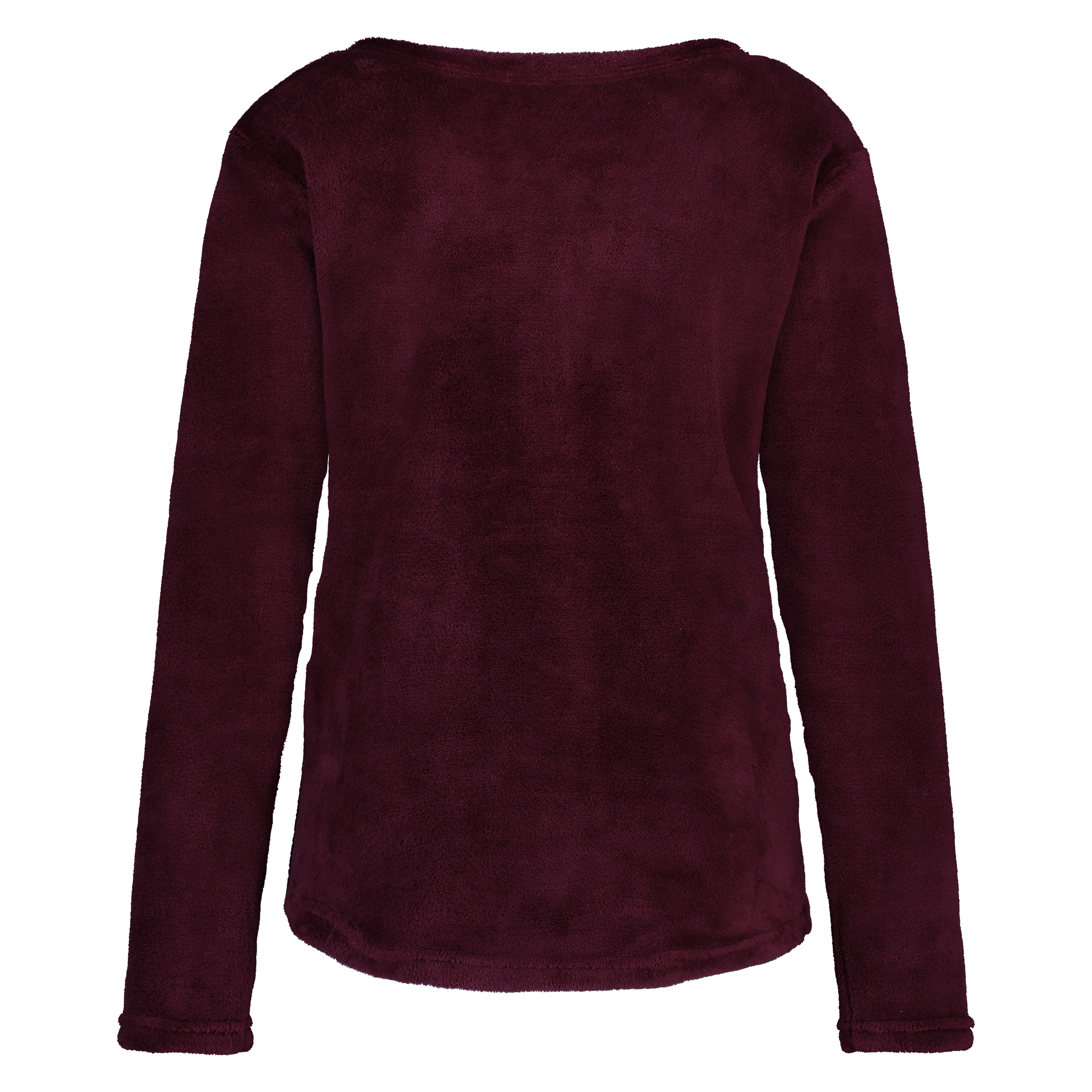 Trui fleece lang, Rood, main