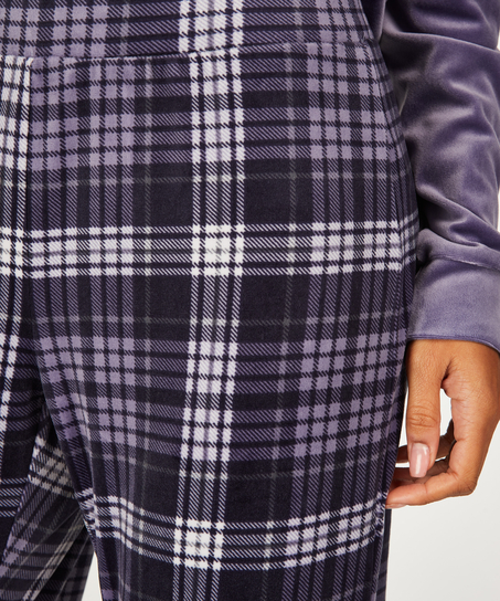 Pyjamaset met tas, Blauw