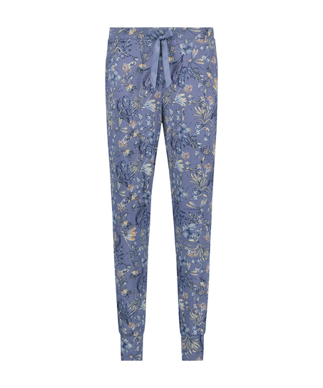 Tall pyjamabroek Ditzy Floral, Blauw
