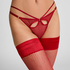 Stay-ups Fishnet, Rood
