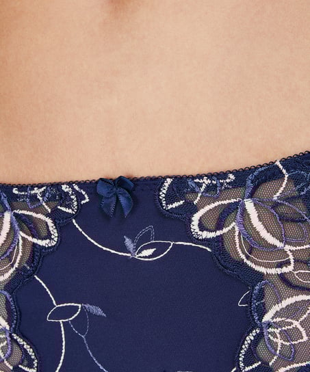 Slip taille haute Diva, Bleu