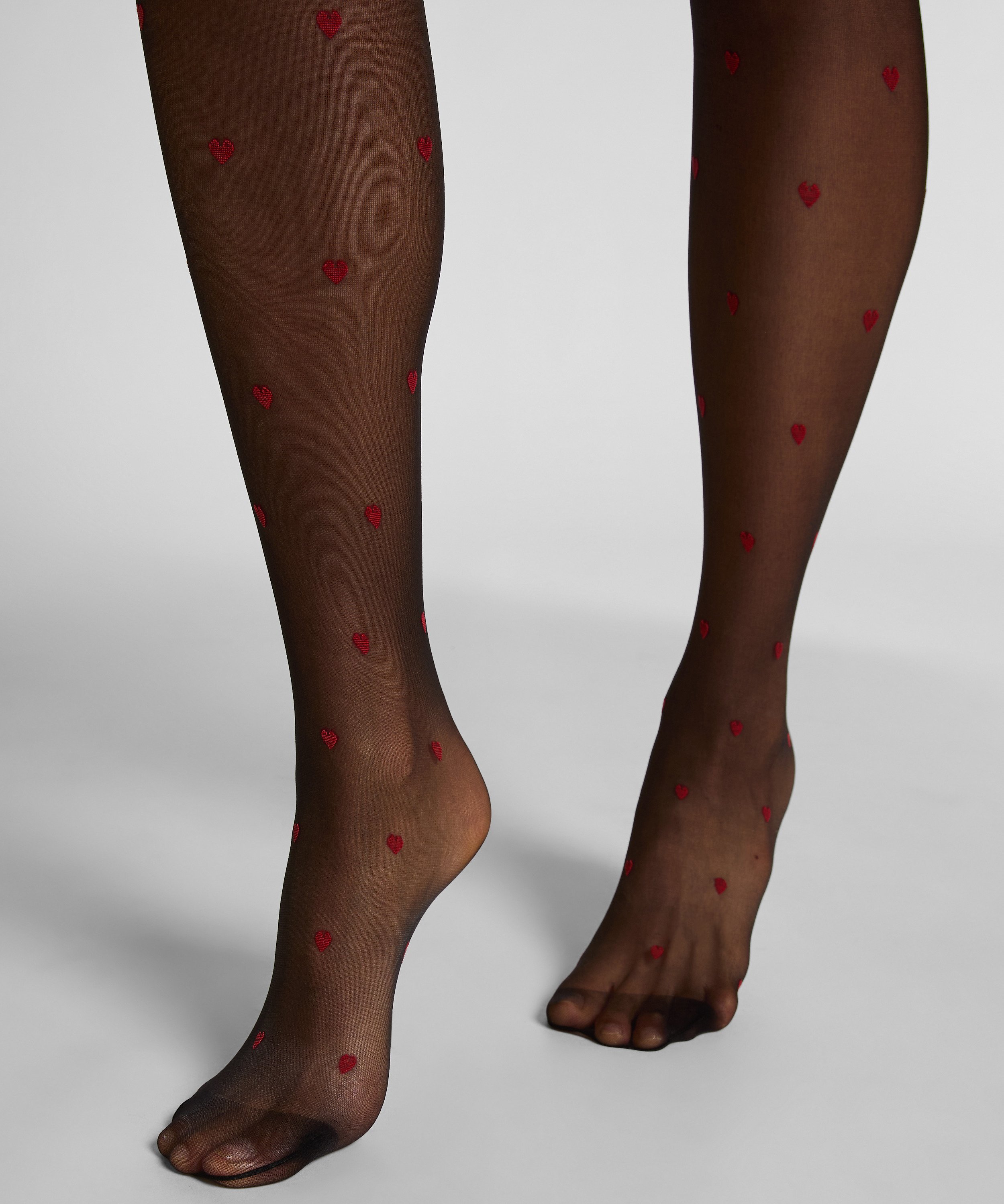 Panty 15 Denier print, Zwart, main