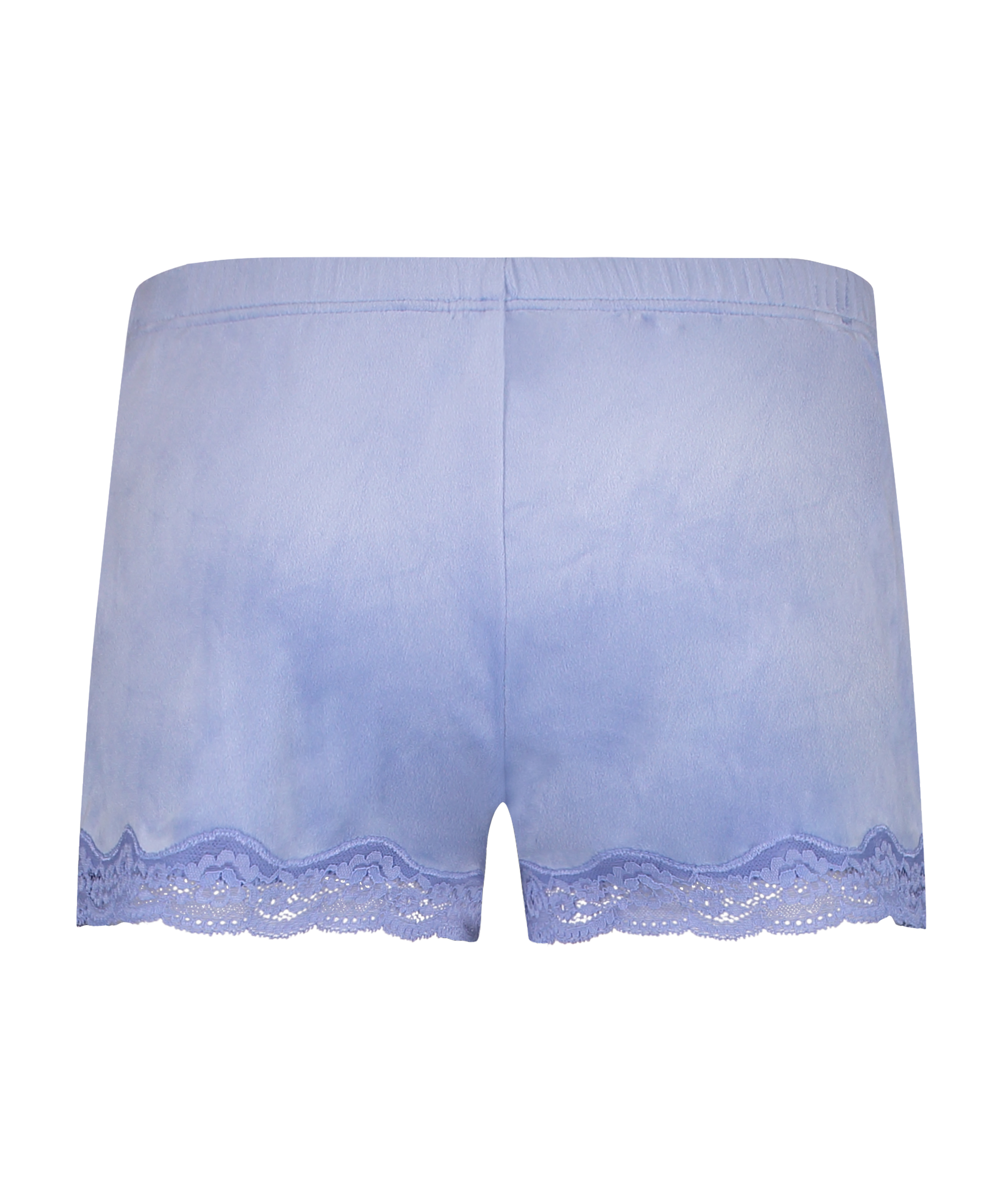 Shorts Velours Lace, Blauw, main