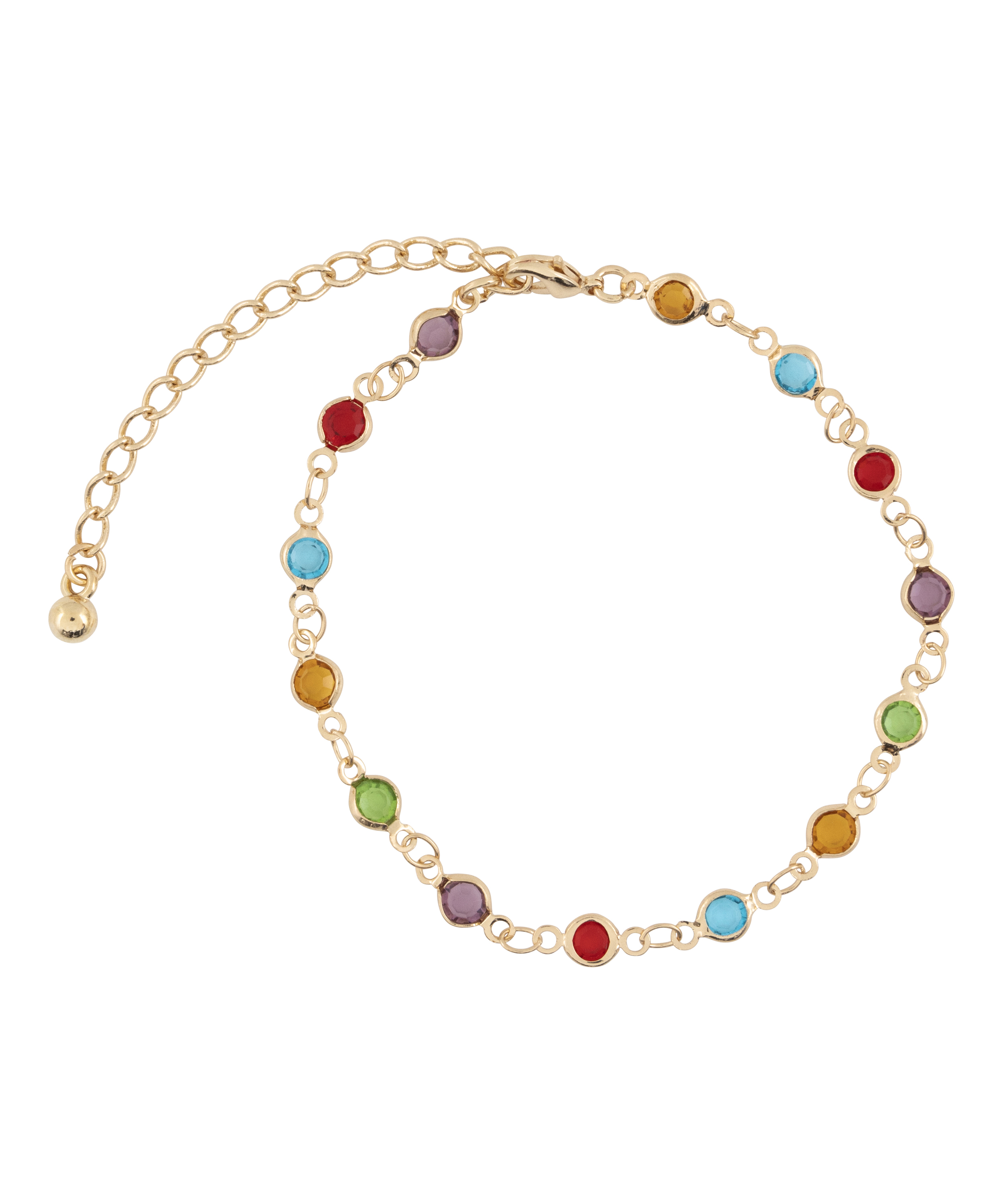 Armband met edelstenen, Geel, main